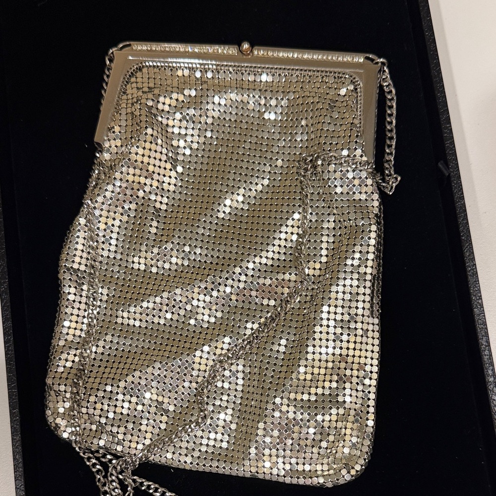 Whiting & Davis Silver Mesh Evening Bag